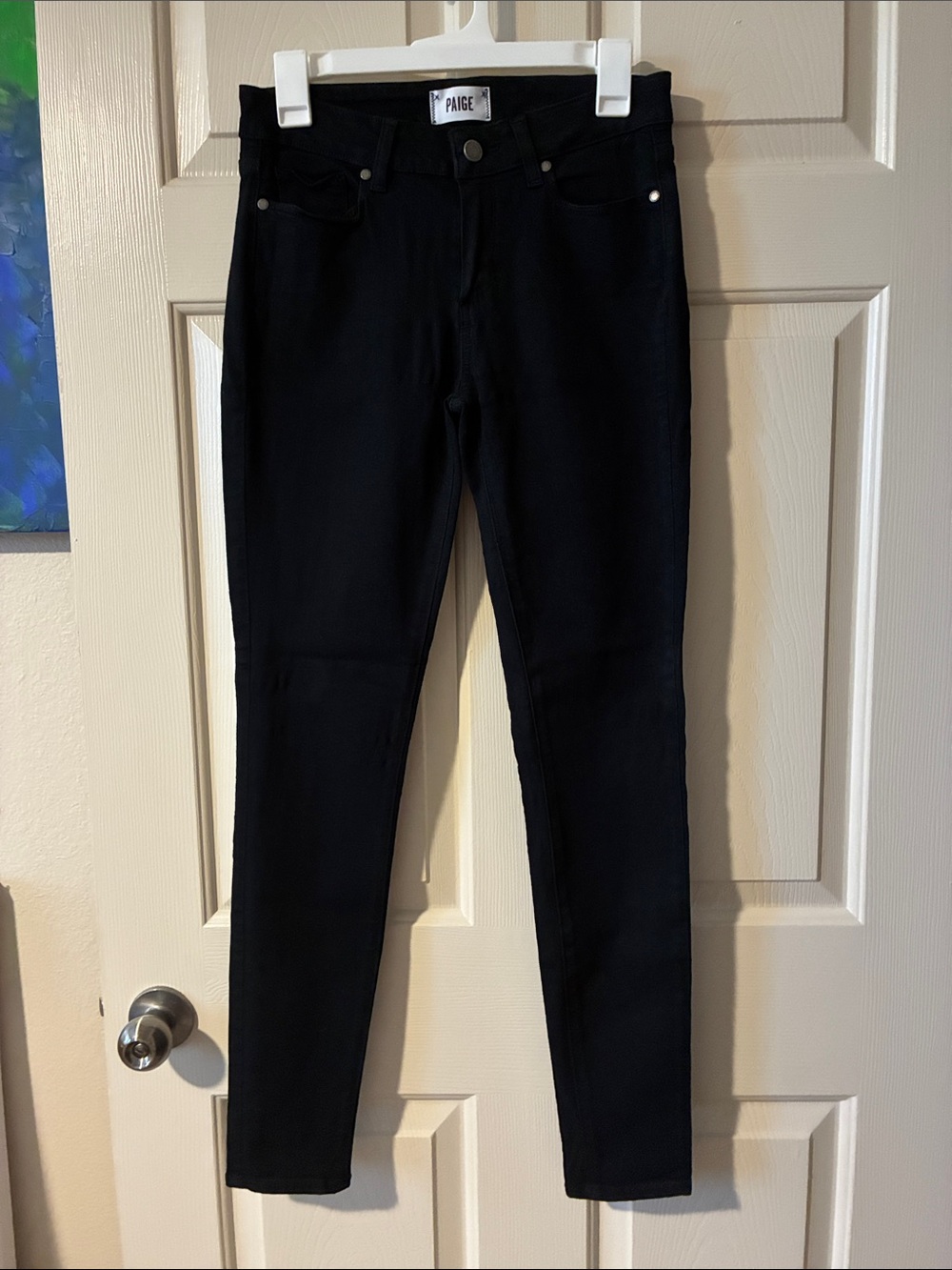 PAIGE Verdugo Ultra Skinny Black Jeans